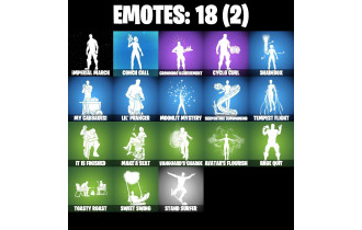 UNIQUE - Poseidon, Zeus [16 Skins, 650 Vbucks, 41 Axes, 18 Emotes, 32 Gliders and MORE!]