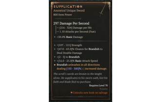 Supplication [ ⭐️ Affix: MAX ROLL] Divine SC