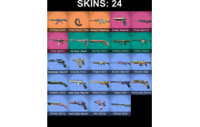 UNIQUE - Gold 1 - 1x Knife Skin [20 Agents, 171 LVL, Glitchpop Vandal and MORE!]