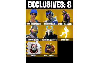 UNIQUE - Rogue Agent, Take The L  [26 Skins, 300 Vbucks, 13 Axes, 20 Emotes, 20 Gliders and MORE!]
