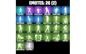 UNIQUE - Renegade Raider, Surf Witch [46 Skins, 400 Vbucks, 37 Axes, 26 Emotes, 28 Gliders and MORE!]