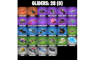 UNIQUE - Renegade Raider, Surf Witch [46 Skins, 400 Vbucks, 37 Axes, 26 Emotes, 28 Gliders and MORE!]