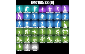 UNIQUE - Renegade  Raider , Bugha [36 Skins, 100 Vbucks, 33 Axes, 38 Emotes, 35 Gliders and MORE!]