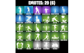 UNIQUE - Renegade Raider, Green Roots Billie [31 Skins, 50 Vbucks, 30 Axes, 29 Emotes, 31 Gliders and MORE!]