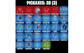 UNIQUE - Renegade Raider, Santa Dogg [26 Skins, 200 Vbucks, 28 Axes, 26 Emotes, 26 Gliders and MORE!]