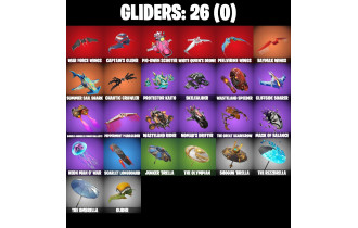 UNIQUE - Renegade Raider, Santa Dogg [26 Skins, 200 Vbucks, 28 Axes, 26 Emotes, 26 Gliders and MORE!]
