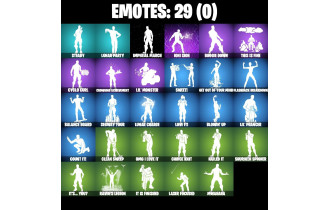 UNIQUE - Darth Vader , Rebirth Harley Quinn  [46 Skins, 300 Vbucks, 53 Axes, 29 Emotes, 55 Gliders and MORE!]