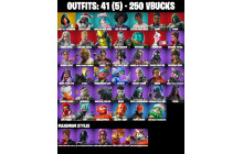 UNIQUE - FNCS 3:1 Champion, Santa Dogg [41 Skins, 250 Vbucks, 48 Axes, 40 Emotes, 56 Gliders and MORE!]