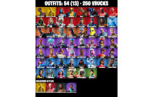 UNIQUE - Travis Scott , Midas (Fully Golden) [54 Skins, 250 Vbucks, 56 Axes, 57 Emotes, 43 Gliders and MORE!]