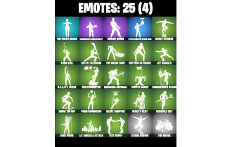 UNIQUE - Renegade Raider [26 Skins, 50 Vbucks, 27 Axes, 25 Emotes, 23 Gliders and MORE!]