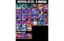 UNIQUE - Backlash, Rebirth Harley Quinn [27 Skins, 30 Axes, 15 Emotes, 18 Gliders and MORE!]