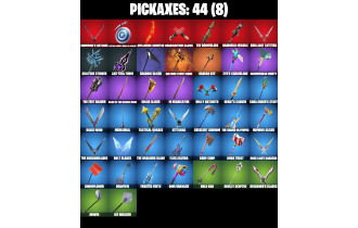 UNIQUE - Modena Icon, Backlash [24 Skins, 100 Vbucks, 44 Axes, 33 Emotes, 37 Gliders and MORE!]