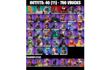 UNIQUE - Renegade Raider, Spiderman (Miles Morales) [40 Skins, 750 Vbucks, 40 Axes, 38 Emotes, 38 Gliders and MORE!]