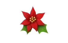Poinsettia Hair Clip [Adopt Me - Pet Wear]