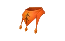 Eco Orange Maple Leaf Scarf [Adopt Me - Pet Wear]