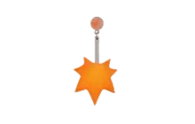 Eco Orange Maple Earrings [Adopt Me - Pet Wear]