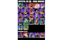 UNIQUE - Renegade Raider , Skull Trooper [22 Skins, 2250 Vbucks, 29 Axes, 24 Emotes, 23 Gliders and MORE!]