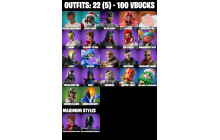 UNIQUE - Solid Snake, Swamp Stalker  [22 Skins, 100 Vbucks, 30 Axes, 18 Emotes, 28 Gliders and MORE!]