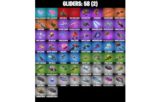 UNIQUE - Polar Peely, Krisabelle [23 Skins, 1050 Vbucks, 52 Axes, 39 Emotes, 58 Gliders and MORE!]