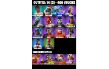 UNIQUE - Boogie Down, Crowning Achievement [14 Skins, 400 Vbucks, 27 Axes, 22 Emotes, 21 Gliders and MORE!]