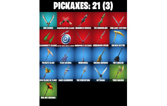 UNIQUE - Captain Jones, Shuri [10 Skins, 21 Axes, 17 Emotes, 14 Gliders and MORE!]