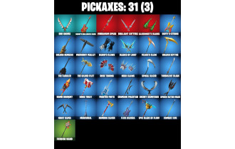 UNIQUE - Santa Dogg, 1-Ball [19 Skins, 1050 Vbucks, 31 Axes, 26 Emotes, 24 Gliders and MORE!]