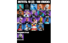 UNIQUE - Darth Vader , Veronika [19 Skins, 100 Vbucks, 27 Axes, 17 Emotes, 22 Gliders and MORE!]