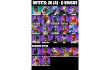 UNIQUE - Jade, 1-Ball [20 Skins, 42 Axes, 31 Emotes, 30 Gliders and MORE!]
