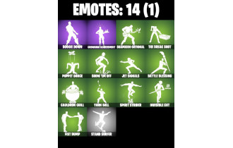 UNIQUE - Crowning Achievement,  Shamisen-sational [13 Skins, 100 Vbucks, 23 Axes, 14 Emotes, 17 Gliders and MORE!]