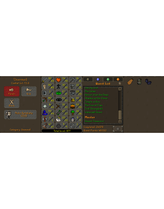 Pure - 1 DEF | TTL: 877 | CL: 72 | QP: 48 [Fire Cape, Ava's, Mithril Gloves, DT1, 99 MAGE + MORE!]