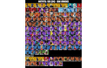 UNIQUE - Can Change Email ,  Travis Scott  [125 Skins, 200 Vbucks, 100 Axes, 96 Emotes, 90 Gliders and MORE!]