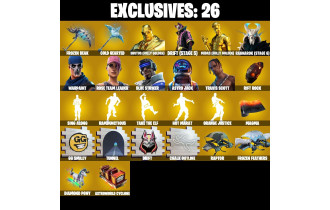 UNIQUE - Can Change Email ,  Travis Scott  [125 Skins, 200 Vbucks, 100 Axes, 96 Emotes, 90 Gliders and MORE!]