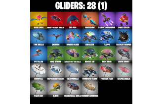 UNIQUE - OG STW [14 Skins, 600 Vbucks, 28 Axes, 22 Emotes, 28 Gliders and MORE!]