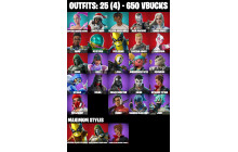 UNIQUE - Meowdas, Nyanja [25 Skins, 650 Vbucks, 29 Axes, 25 Emotes, 27 Gliders and MORE!]