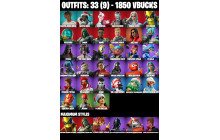 UNIQUE - Joltara, Manic [33 Skins, 1850 Vbucks, 44 Axes, 35 Emotes, 42 Gliders and MORE!]