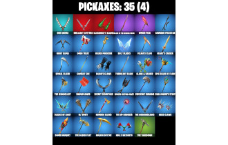 UNIQUE - Evil Plan, Ma-Ya-Hi [20 Skins, 350 Vbucks, 35 Axes, 27 Emotes, 35 Gliders and MORE!]
