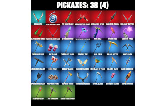 UNIQUE - Backlash , Crystal [30 Skins, 250 Vbucks, 38 Axes, 29 Emotes, 35 Gliders and MORE!]