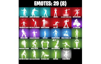 UNIQUE - Backlash , Crystal [30 Skins, 250 Vbucks, 38 Axes, 29 Emotes, 35 Gliders and MORE!]