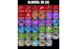 UNIQUE - Backlash , Crystal [30 Skins, 250 Vbucks, 38 Axes, 29 Emotes, 35 Gliders and MORE!]