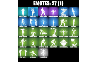 UNIQUE - Poseidon, Zeus [33 Skins, 300 Vbucks, 36 Axes, 27 Emotes, 40 Gliders and MORE!]