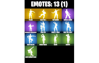 UNIQUE - Black Knight, Floss [14 Skins, 800 Vbucks, 10 Axes, 13 Emotes, 15 Gliders and MORE!]