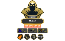 Main | Staker | TTL: 2036 | CL: 124 | QP: 226 [Max Melee, Fire Cape, B Gloves, Rigour, Augury, Ava's, MM2, MM1, Jad Pet + MORE!]