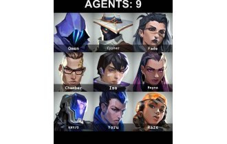 UNIQUE - SIlver 2 - Glitchpop Phantom [9 Agents, 46 LVL, 2x Kingdom Skins and MORE!]