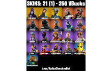 UNIQUE - The Reaper, Dark Skully [21 Skins, 250 Vbucks, 19 Axes, 33 Emotes, 26 Gliders and MORE!]