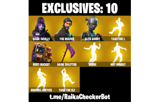 UNIQUE - The Reaper, Dark Skully [21 Skins, 250 Vbucks, 19 Axes, 33 Emotes, 26 Gliders and MORE!]