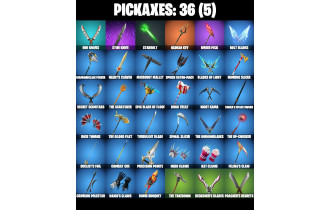UNIQUE - Crystal, Spiderman (Miles Morales) [41 Skins, 500 Vbucks, 36 Axes, 32 Emotes, 34 Gliders and MORE!]
