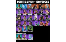 UNIQUE - Star Wand, Polar Peely [27 Skins, 100 Vbucks, 41 Axes, 28 Emotes, 42 Gliders and MORE!]