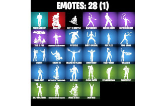 UNIQUE - Star Wand, Polar Peely [27 Skins, 100 Vbucks, 41 Axes, 28 Emotes, 42 Gliders and MORE!]