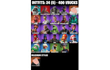UNIQUE - Crystal, Solid Snake [24 Skins, 400 Vbucks, 25 Axes, 28 Emotes, 30 Gliders and MORE!]