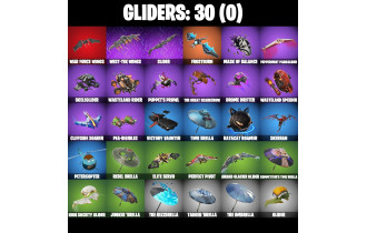 UNIQUE - Crystal, Solid Snake [24 Skins, 400 Vbucks, 25 Axes, 28 Emotes, 30 Gliders and MORE!]